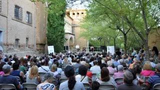 Cerca de 400 personas asistieron al concierto de Trivium Klezmer en el monasterio de Casbas