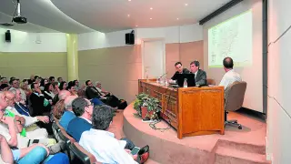 Los directores de los puertos de Valencia y Bilbao, Martínez y Ormaetxe, en su intervención.
