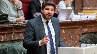 El candidato a la Presidencia de la Comunidad de Murcia, Fernando López Miras.