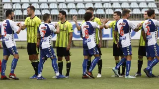 Amistoso entre el Real Zaragoza y el Ebro en la Ciudad Deportiva.