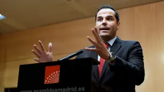 El portavoz de Ciudadanos en la Asamblea de Madrid, Ignacio Aguado.