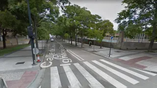 El conductor de patinete se lesionó en la calle Ignacio Ellacuría