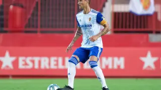 Grippo, el pasado sábado en el Nou Estadi de Tarragona, donde reapareció 9 meses después de haberse roto la rodilla derecha.