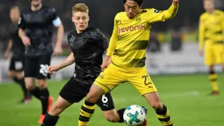Kagawa, en su etapa en el Borussia Dortmund