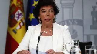 La ministra portavoz en funciones, Isabel Celaá.
