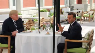 Trump y Macron en el G7.