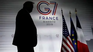 Trump durante la cumbre