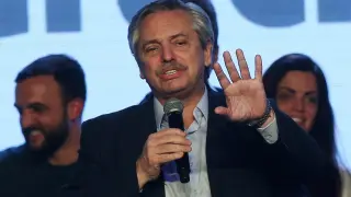 El candidato a la presidencia de Argentina, Alberto Fernández.