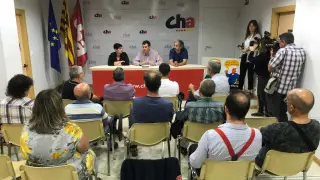 CHA ha celebrado este miércoles una reunión informativa en su sede de Huesca.