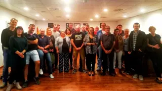 Mayte Pérez, reunida con concejales, alcaldes y militantes del PSOE del Matarraña.