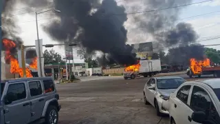 Caos y violencia en las calles de Culiacán