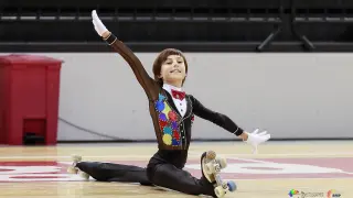 Final de Marco Lostado en el Campeonato de España de patinaje artístico alevín e infantil en Zaragoza
