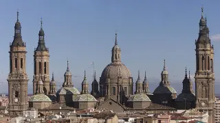 Vistas de la Basílica del Pilar de Zaragoza