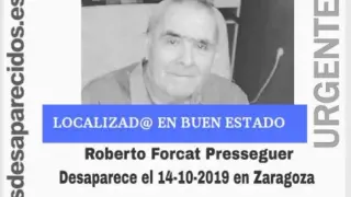 Localizado en buen estado el desaparecido de 71 años en Zaragoza