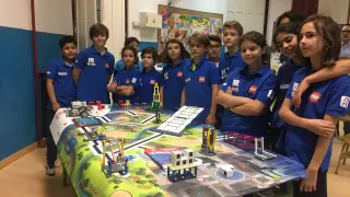 Presentación de la First Lego League en Aragón en el colegio Gascón y Marín de Zaragoza