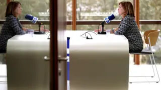 La exconsejera de Puigdemont, Meritxell Borrás, en una entrevista.