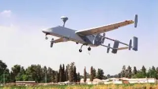 Un dron Seacher MK-IIJ del Ejército de Tierra, que se utilizó en Afganistán, e interviene por primera vez en las maniobras de San Gregorio