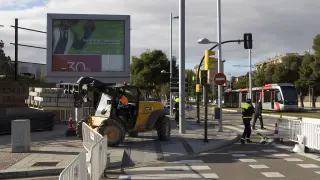 Las obras en el Paseo Infantes de España cortan el tráfico un mes