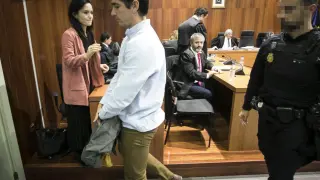Rodrigo Lanza, tras escuchar el veredicto del jurado el pasado viernes, 15 de noviembre