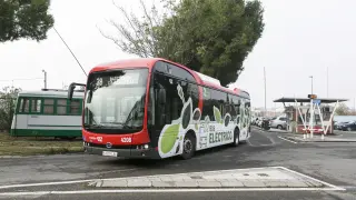 Los cuatro autobuses eléctricos de Zaragoza cumplen dos meses en servicio.