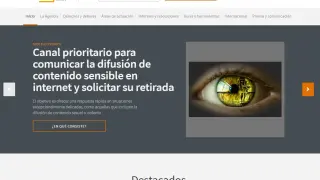 Una imagen del portal, dependiente de la Agencia Española de Protección de Datos.