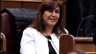 La diputada de JxCat Laura Borràs, este martes en el Congreso, donde ha tomado posesión de su acta