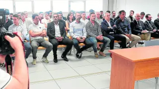 Imagen de una de las primeras sesiones del juicio que se ha llevado a cabo en Valencia.