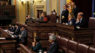 Un momento de la sesión constitutiva del Congreso de los Diputados.