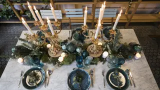 Una mesa navideña "inspiradora" fuera de tópicos