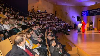 Entrega de los Premios RSA 2019 durante la celebración de la Jornada de la Responsabilidad Social de Aragón.