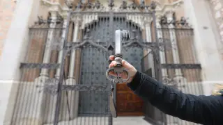 Llave de la puerta de la Catedral de Teruel/18-12-19/foto:Javier Escriche [[[FOTOGRAFOS]]]