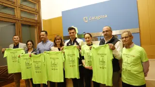 Presentación de la carrera San Silvestre en el Ayuntamiento de Zaragoza.