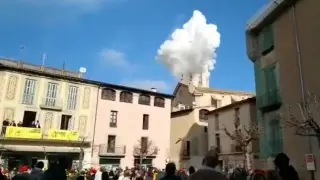 Explosión de pirotecnia en una localidad de Barcelona