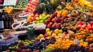 Las frutas y verduras son uno de los principales componentes de la dieta mediterránea.