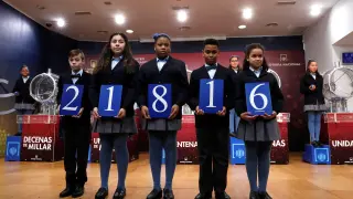 Segundo premio de la Lotería del Niño 2020.