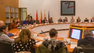 Reunión del Consejo de Ciudad en el Seminario de Zaragoza
