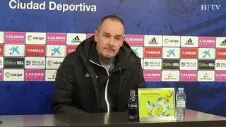 Víctor Fernández, del Raal Zaragoza: "André Pereira no va entrenar este viernes con el equipo"