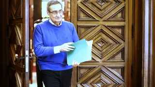 Julio Calvo, este jueves en el Ayuntamiento de Zaragoza.