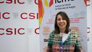 La investigadora María Moros.
