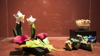 Exposición en la Escuela Museo de Origami de Zaragoza