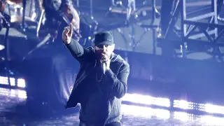 Eminem, en su actuación.