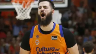 Bojan Dubljevic, jugador del Valencia Baket, será una de la estrellas que juegue en la Copa del Rey de baloncesto.
