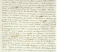 Detalle de una de las cartas del archivo privado de Carderera