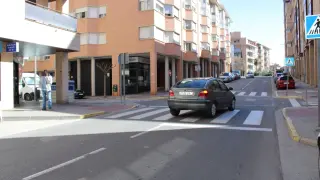 Paso de cebra de la avenida del Reino de Aragón donde se ha producido el accidente