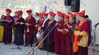 La comunidad budista de Panillo ha dado este lunes la bienvenida al año 2147 del calendario tibetano que llega bajo los auspicios del Ratón de Metal Masculino