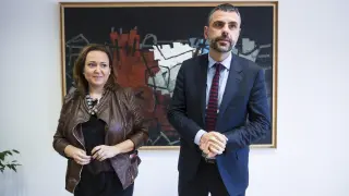Mayte Pérez y Santi Vila se reunieron en febrero de 2016 para hablar de los bienes de Sijena
