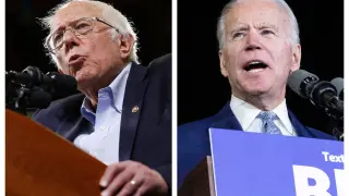 Sanders y Biden son los dos principales candidatos demócratas