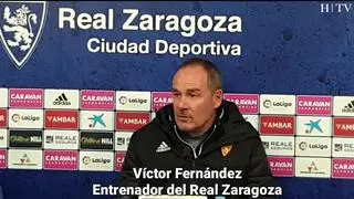 El entrenador del Real Zaragoza, Víctor Fernández, ha hablado en rueda de prensa del próximo partido que le enfrentará al Málaga este domingo en La Rosaleda.