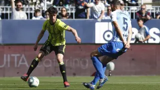 Partido Málaga-Real Zaragoza dipustado en el estadio de La Rosaleda