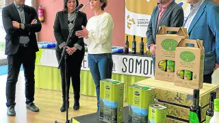 Presentación de los aceites elaborados en la comarca del Somontano.